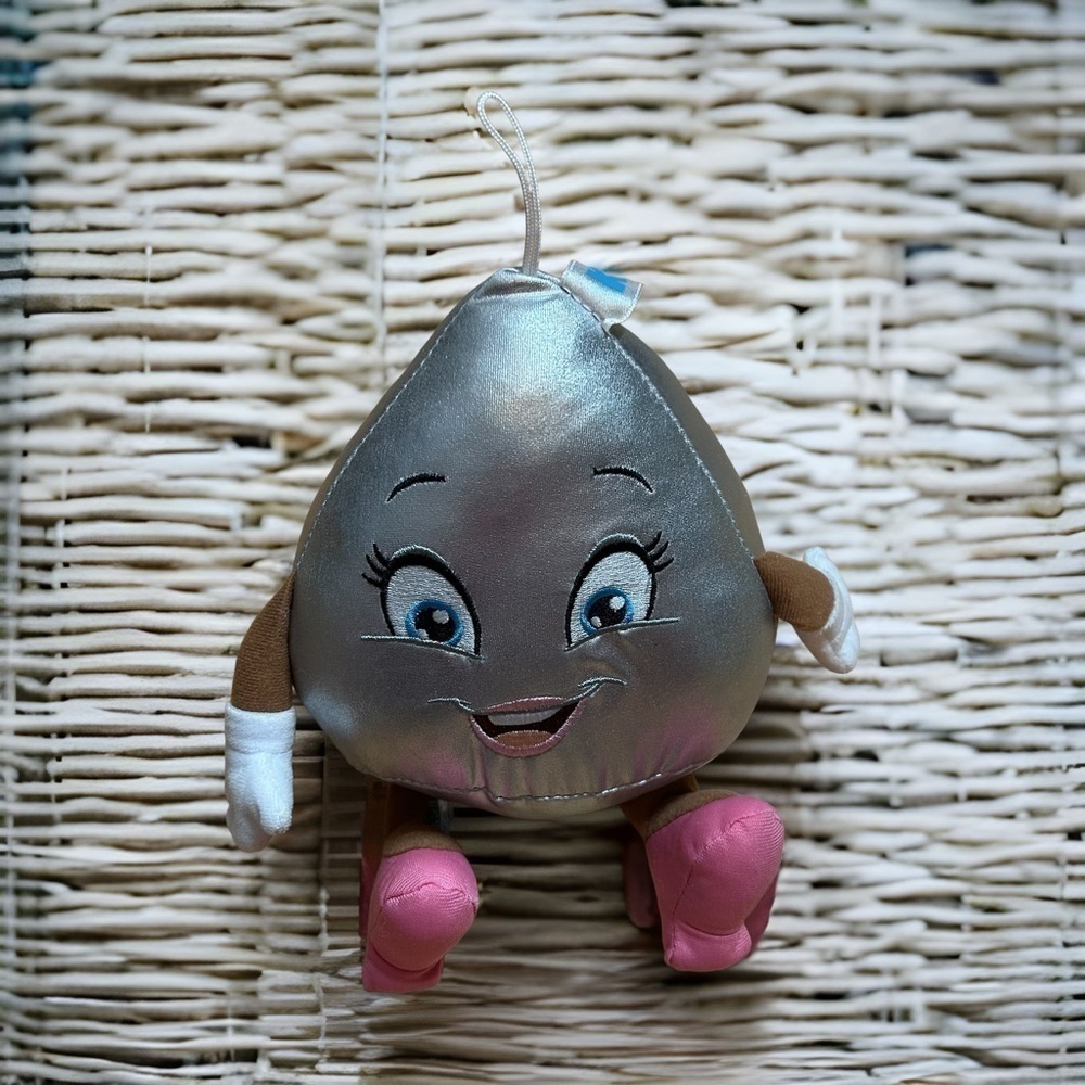 Hershey Kiss Plush Stuffed Animal Silver Kids Toy